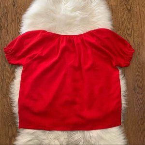 Madewell Red Blouse